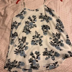 Tank top floral blouse